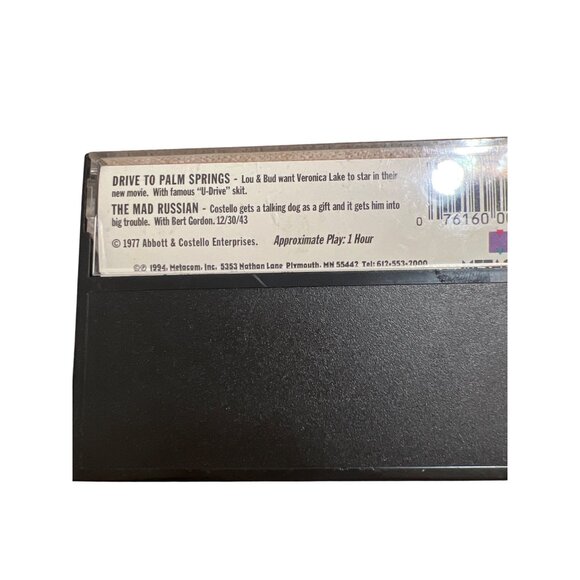 Set of 4 Nostalgia Radio Cassette Tapes Abbot Costello Bergen McCarthy Bickerson - Picture 3 of 6